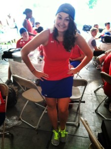 Ally volunteering 2 years ago!